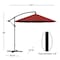 Nature Spring Patio Umbrella, Cantilever Hanging Outdoor Shade, Easy Crank, Base for Table, Deck, 10-foot (Red) 239102JRI - alternate 3